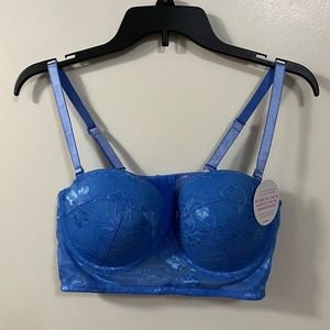NWT 38D lace longline bra